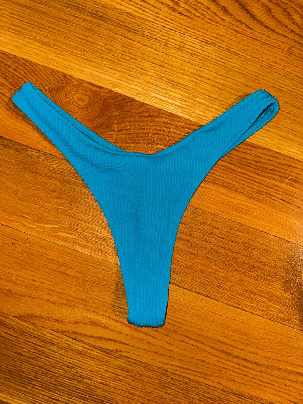 aerie Teal Ribbed Bikini Bottom